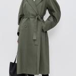 MEIMEIJ Oversized Trench Coat with Round Sleeves Oversized Trench Coat with Round Sleeves