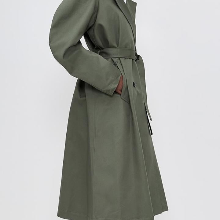 MEIMEIJ Oversized Trench Coat with Round Sleeves Oversized Trench Coat with Round Sleeves