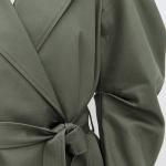 MEIMEIJ Oversized Trench Coat with Round Sleeves Oversized Trench Coat with Round Sleeves