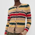 Polo Ralph Lauren Stripe Cable Cardigan Stripe Cable Cardigan