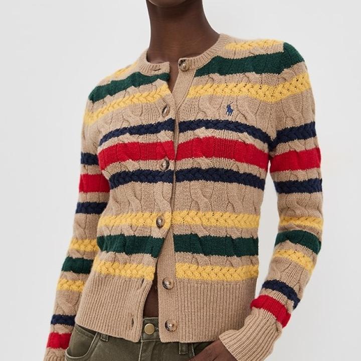 Polo Ralph Lauren Stripe Cable Cardigan Stripe Cable Cardigan