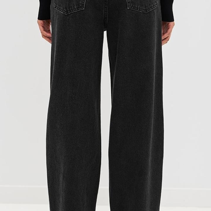 ROTATE Button Detail Wide Jeans Button Detail Wide Jeans