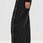 ROTATE Button Detail Wide Jeans Button Detail Wide Jeans